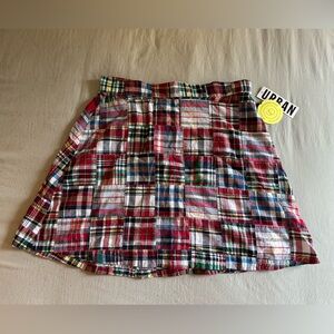 Plaid mini skirt